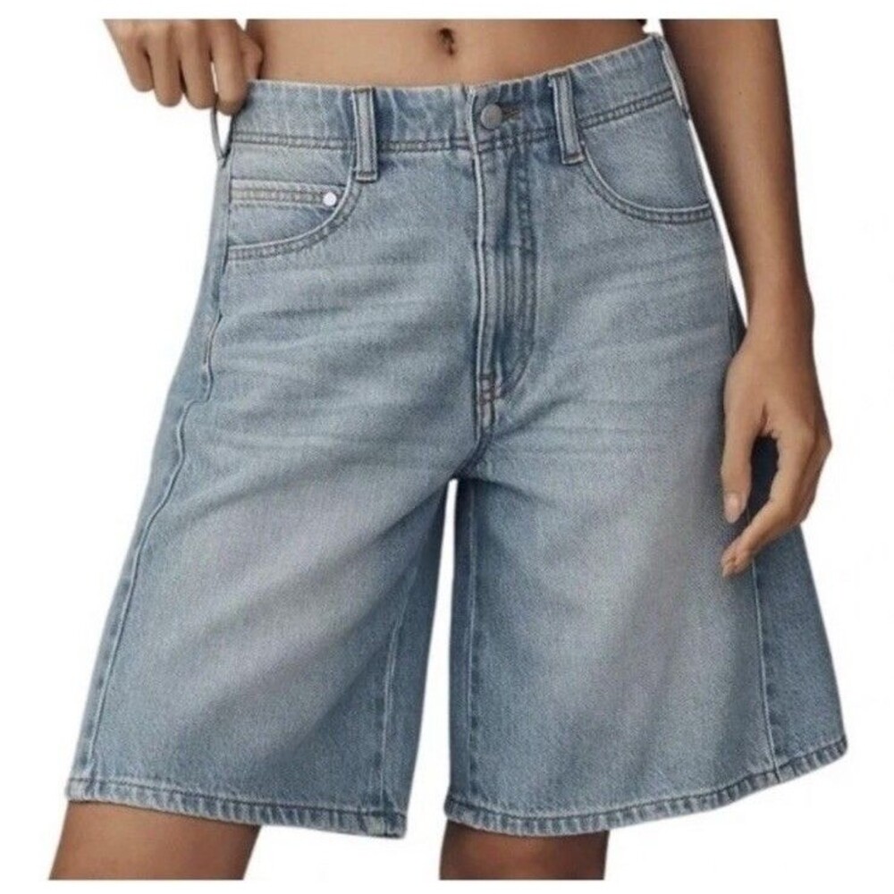 Pilcro Light Blue Denim Jean Shorts - Picture 7 of 16